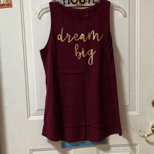 Apt. 9 Red Sleeveless Relaxed Tank Top